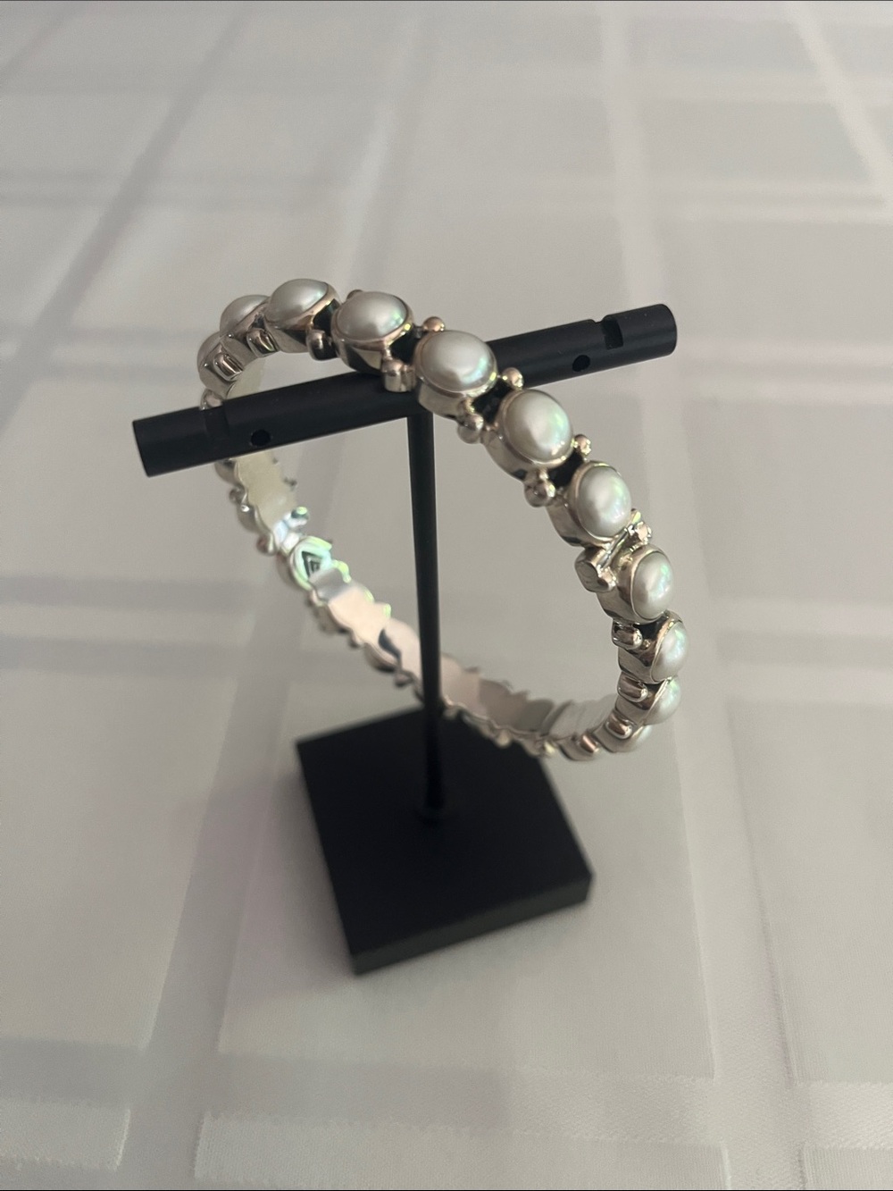Silpada Sunken Treasure bracket - sterling silver and pearl